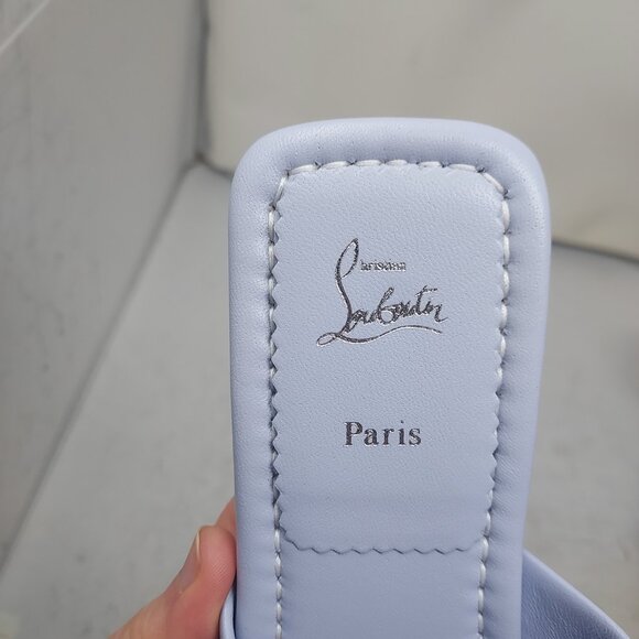 CHRISTIAN LOUBOUTIN Miss Spika Stud Flat Lilac Purple Sandal - Picture 5 of 9